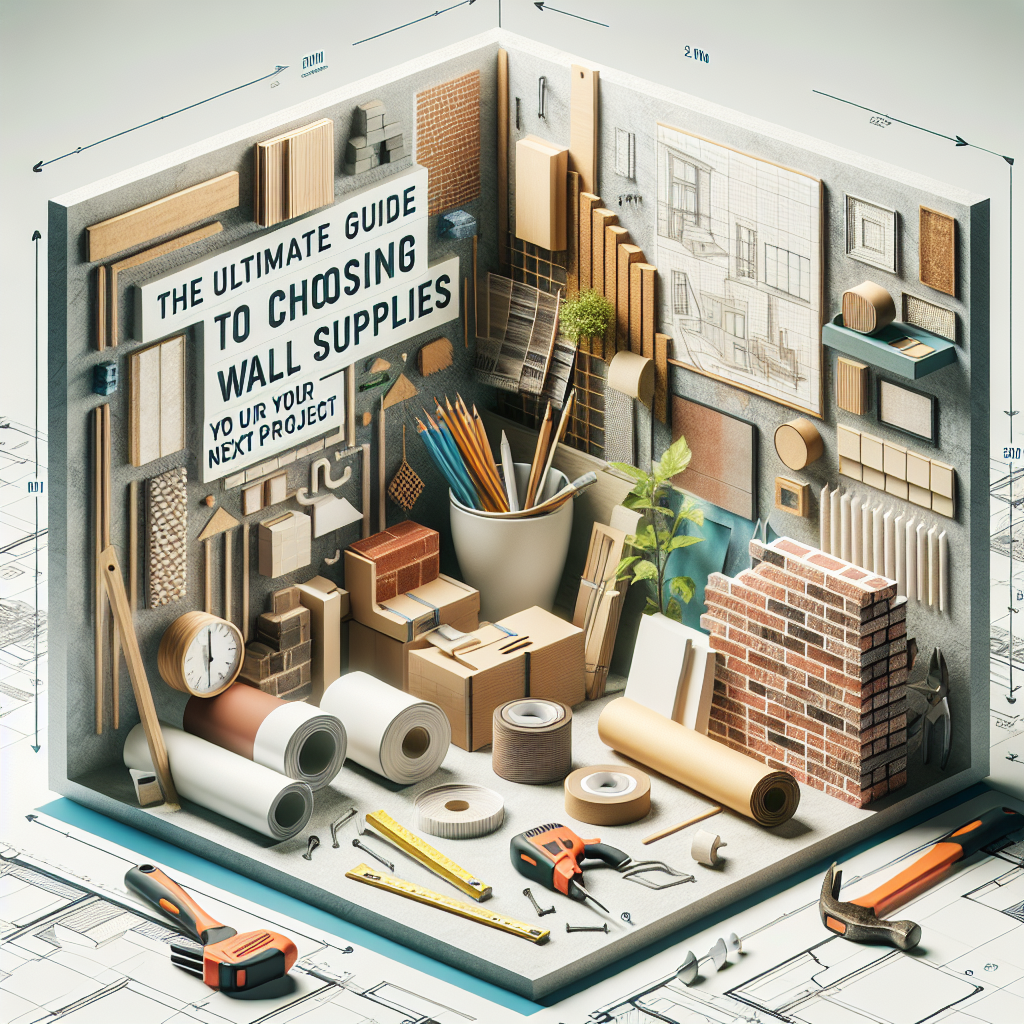 Master Your Next Project with the Ultimate Guide to Selecting the Perfect Wall Supplies